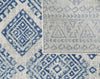 5' x 7' Ivory or Blue Aztec Diamond Area Rug