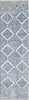 94" X 123" Ivory or Blue Polypropylene Rug