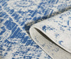 94" X 123" Ivory or Blue Polypropylene Rug