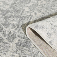 2' x 7' Grey Polypropylene Area Rug