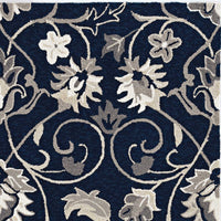 60" X 90" Navy Polypropylene Rug