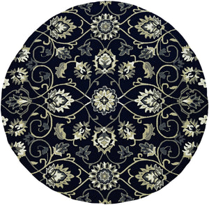 60" X 90" Navy Polypropylene Rug