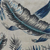 8' Grey Blue Hand Tufted Wool Tropical Indoor Runner Rug