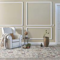 60" X 84" Ivory Wool Rug