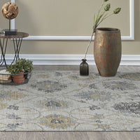 78" X 114" Ivory Wool Rug