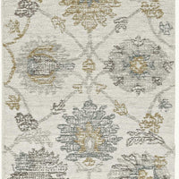 78" X 114" Ivory Wool Rug