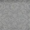 8' Grey Hand Tufted Space Dyed Wool Traditional Floral Design Indoor Runner Rug