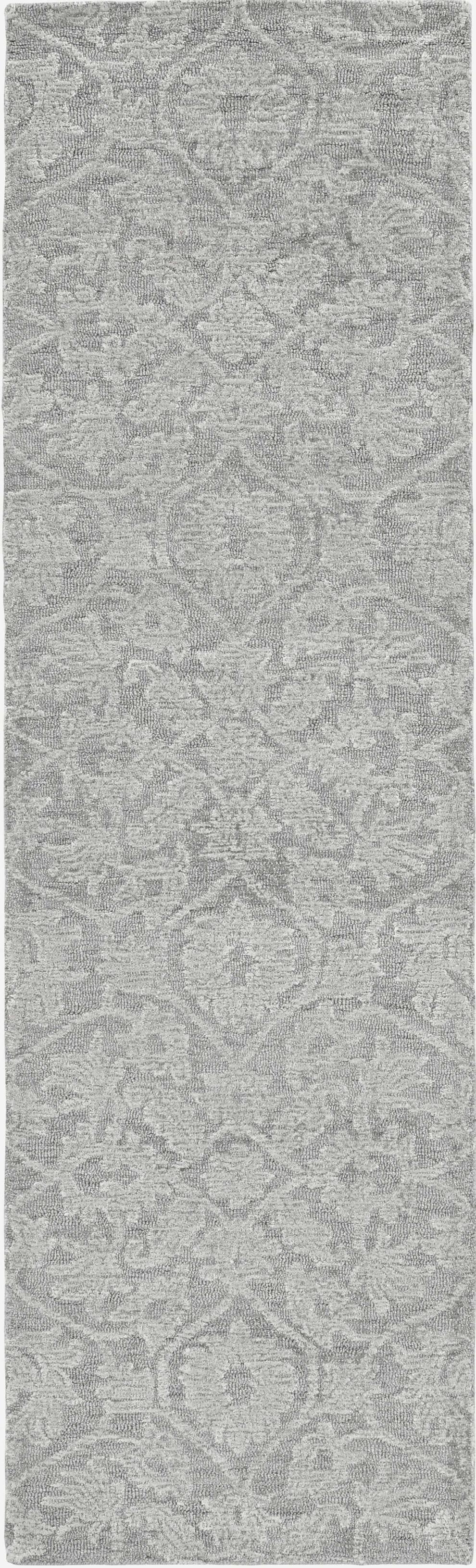 96" X 132" Grey Wool Rug