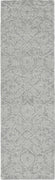 96" X 132" Grey Wool Rug