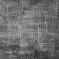 5'x8' Grey Machine Woven Abstract Lines Indoor Area Rug