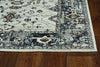 7' Ivory or Grey Polyester Runner Rug