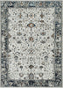 5'x7' Ivory Grey Machine Woven Traditional Indoor Area Rug