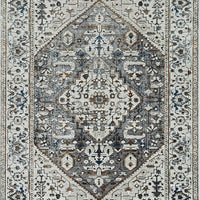 3' x 5' Grey Parisian Area Rug