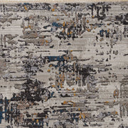 4' x 5' Grey Abstract Area Rug