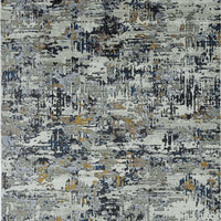 4' x 5' Grey Abstract Area Rug