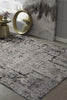 2' x 8' Ivory or Grey Abstract Cracks Runner Rug