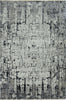 4'x6' Ivory Grey Machine Woven Shrank Abstract Industrial Style Indoor Area Rug