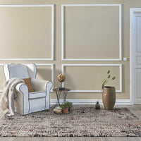 94" X 130" Beige or Grey Polyester Rug