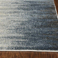 3' x 5' Ivory Blue Gradient Area Rug