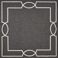 3' x 5' Onyx Coastal Bordered Area Rug