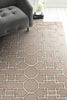 144" X 180" Mocha Wool or Viscose Rug