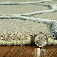 144" X 180" Mocha Wool or Viscose Rug