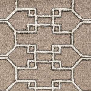 108" X 156" Mocha Wool or Viscose Rug