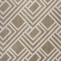 8'x11' Beige Machine Woven UV Treated Geometric Indoor Outdoor Area Rug