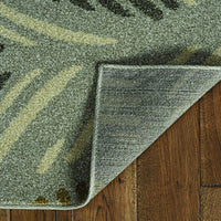 79" X 114" Grey Polypropylene Rug