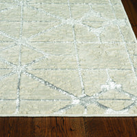 3' x 5' Ivory or Silver Diamond Tiles Area Rug