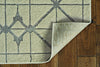 3' x 5' Ivory or Silver Diamond Tiles Area Rug