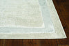 5'x8' Ivory Silver Machine Woven Bordered Indoor Area Rug