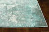 3'x5' Silver or Blue Polypropylene or Polyester Area Rug