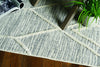 78" X 114" Grey Wool or Jute Rug