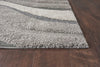 39" X 63" Grey Polypropylene Rug