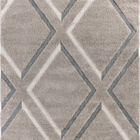 78" X 78" Grey Polypropylene Rug