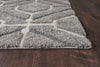 39" X 63" Grey Polypropylene Rug