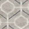 39" X 63" Grey Polypropylene Rug