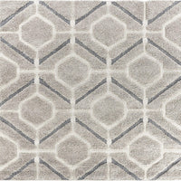 39" X 63" Grey Polypropylene Rug