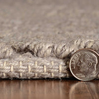 78" X 114" Grey Jute Rug