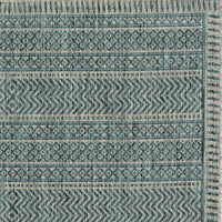 3' x 4' Teal Polypropylene Area Rug