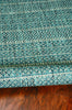 5'x7' Teal Machine Woven UV Treated Scandinavian Indoor Outdoor Area Rug