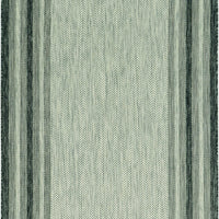 5' x 8' Grey Bordered Area Rug