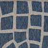 8'x11' Blue Grey Machine Woven UV Treated Animal Print Indoor Outdoor Area Rug