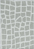 5'x7' Ivory Grey Machine Woven UV Treated Giraffe Print Indoor Outdoor Area Rug