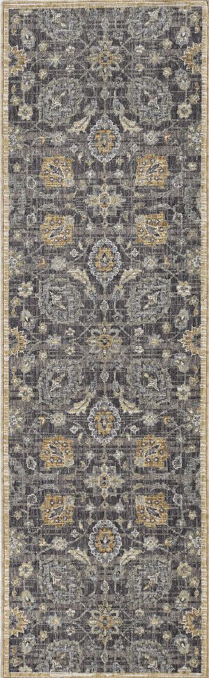 5'x8' Taupe Machine Woven Traditional Indoor Area Rug