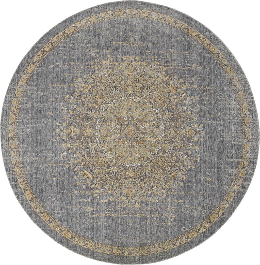 39" X 63" Slate Grey Wool Rug