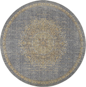 39" X 63" Slate Grey Wool Rug