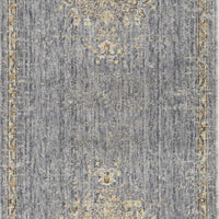 63" X 91" Slate Grey Wool Rug