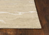 60" X 84" Beige Wool or Viscose Rug